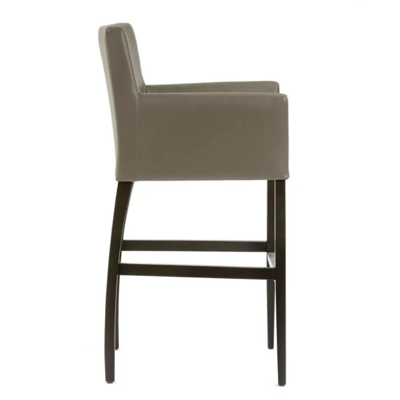 BarMatiz Tabouret de bar avec dossier et accoudoirs en synthétique
