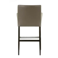 BarMatiz Tabouret de bar avec dossier et accoudoirs en synthétique