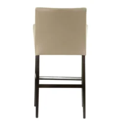 BarMatiz Tabouret de bar avec dossier matelassé et accoudoirs