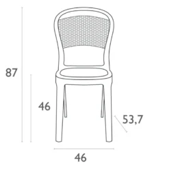 Bee Chaise moderne en polycarbonate
