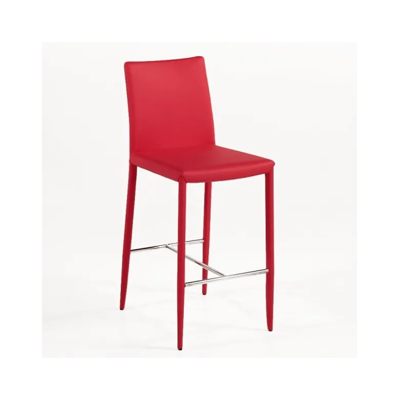 Beo Tabouret contemporain italien en cuir
