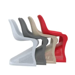 Bloom Chaise de jardin design ajourée en polypropylène
