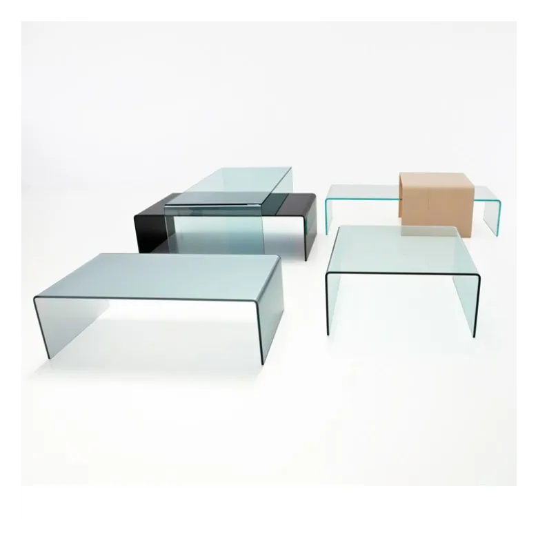 Bridge Sovet® Table basse moderne rectangulaire en verre