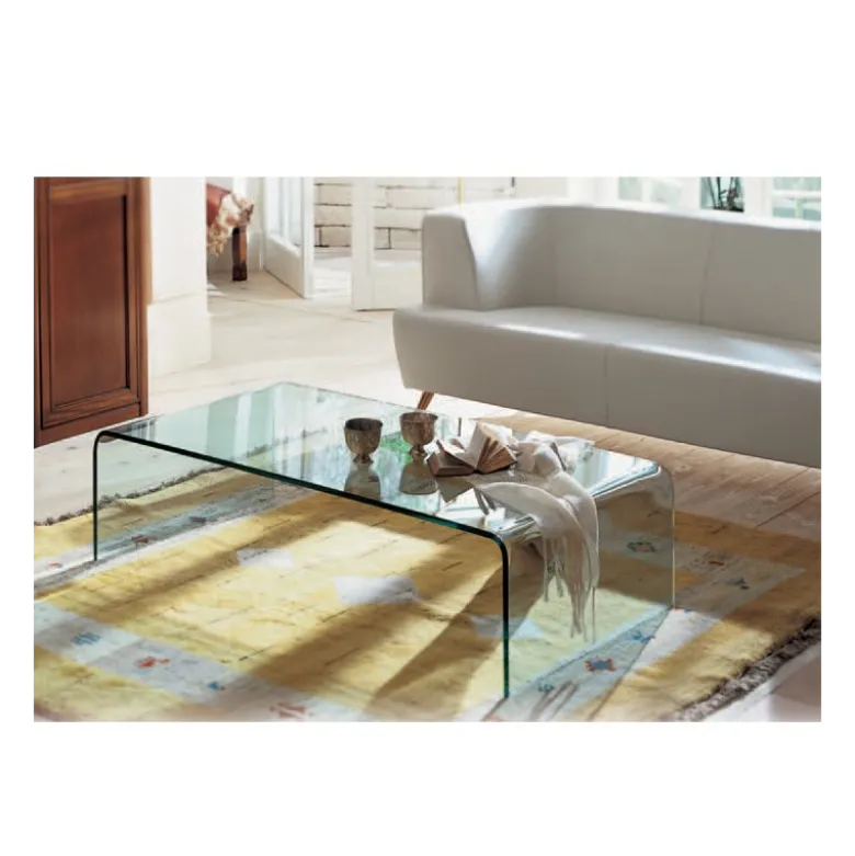 Bridge Sovet® Table basse moderne rectangulaire en verre