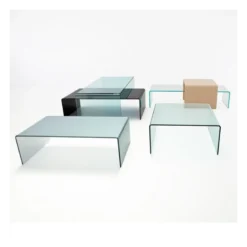 Bridge Sovet® Table basse moderne carrée en verre