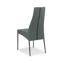 Carla Chaise en cuir de salle à manger italienne