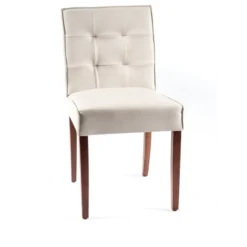 Carpe 2 Chaise matelassée en synthétique et bois