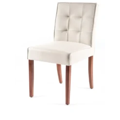 Carpe 2 Chaise matelassée en synthétique et bois