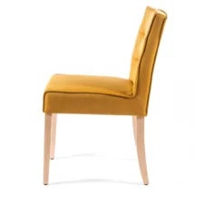 Carpe 2 Chaise matelassée en tissu et bois