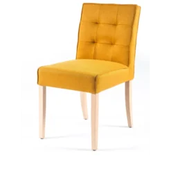Carpe 2 Chaise matelassée en tissu et bois