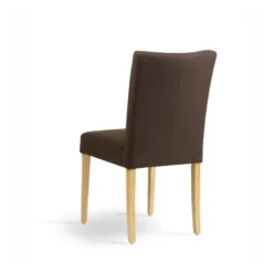 Carré Chaise Mobitec® en tissu et pieds en bois dossier piqué