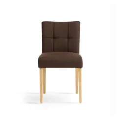 Carré Mobitec® Chaise rembourrée en bois et tissu