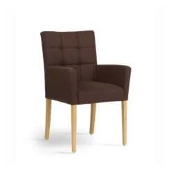 Carré Mobitec® Fauteuil de salon contemporain en bois et tissu