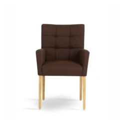 Carré Mobitec® Fauteuil de salon contemporain en bois et tissu