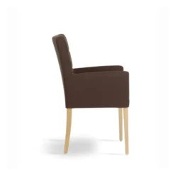 Carré Mobitec® Fauteuil de salon contemporain en bois et tissu
