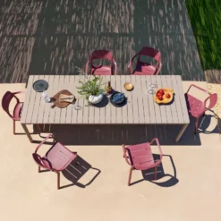 Cassia Fauteuil de jardin empilable en polypropylène