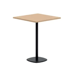Circa Table snack de cuisine carrée en stratifié avec pied central