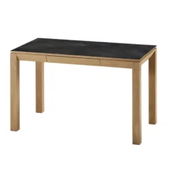 Clarté Bureau en bois et céramique avec tiroir