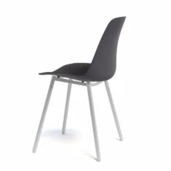 Claudio Chaise moderne en polypropylène et métal