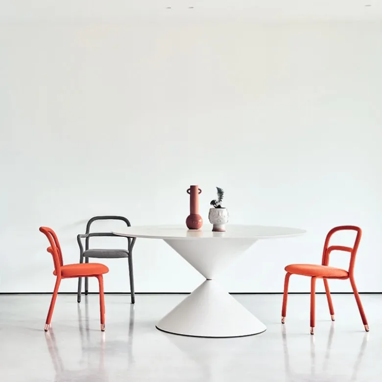 Clessidra Midj® Table de salle à manger ronde design en bois