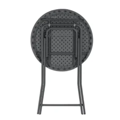 CocktailTable pliante mange debout hauteur 110 cm gris foncé