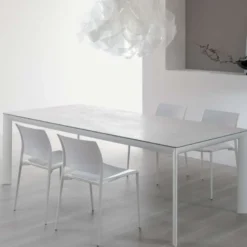 Cocoon Table italienne rectangulaire en céramique contemporaine