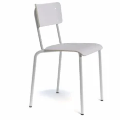 Collège Chaise d'écolier vintage en métal et bois