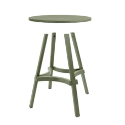 Combo Table de jardin ronde recyclée