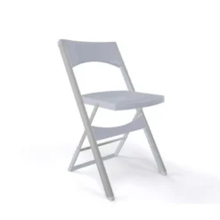 Compact Chaise pliante solide en technopolymère et métal aluminium