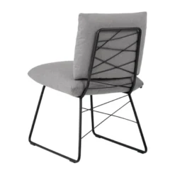 Cosy Mobitec® Chaise confortable design en tissu et structure métal