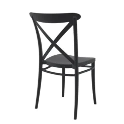 Cross Chaise de cuisine style bistrot empilable en polypropylène