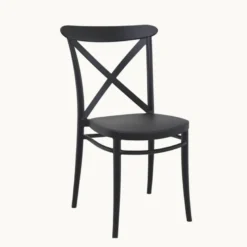 Cross Chaise de terrasse bistrot empilable en polypropylène