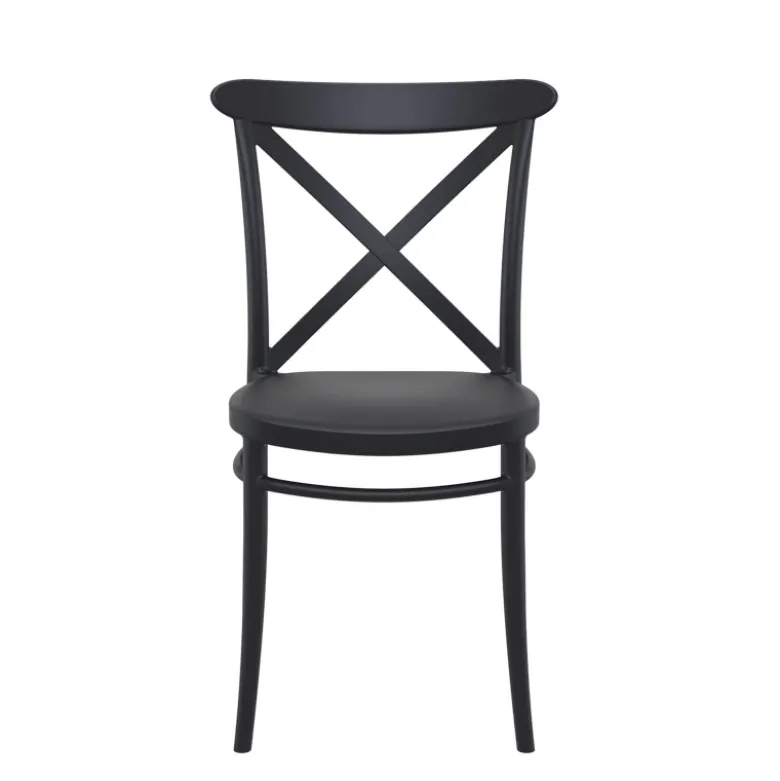 Cross Chaise de terrasse bistrot empilable en polypropylène