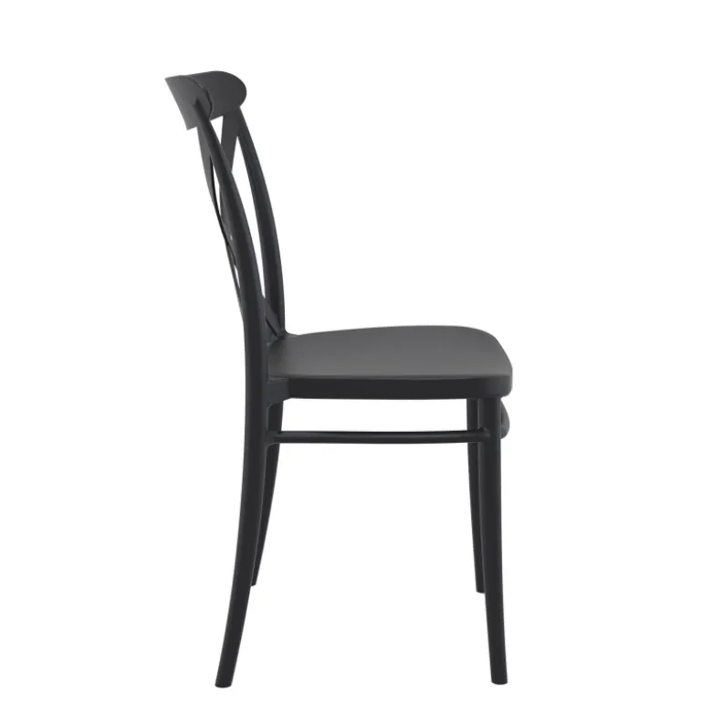 Cross Chaise de terrasse bistrot empilable en polypropylène