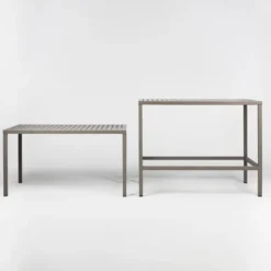 Cube Table de jardin rectangulaire réglable en hauteur fabriquée en Italie