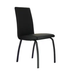 DarcyChaise de salle à manger rembourrée avec pieds en métal