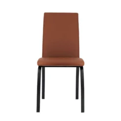DarcyChaise de salle à manger rembourrée avec pieds en métal