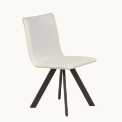 Denia Moblibérica® Chaise moderne en synthétique et métal