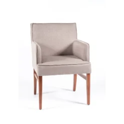 Diem 40 Fauteuil contemporain en tissu et bois
