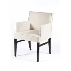 Diem 40 Fauteuil contemporain en synthétique et bois