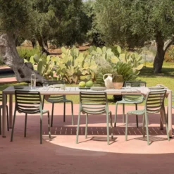 Doga bistrot Chaise de jardin design empilable sans accoudoirs de fabrication italienne