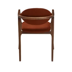 Eden Fauteuil design en bois massif et tissu