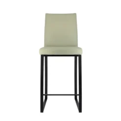 Elite Tabouret snack rembourré en simili et métal