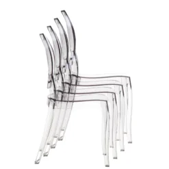 Elizabeth Chaise médaillon transparente en polycarbonate