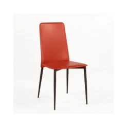 Ely A Chaise moderne en croûte de cuir