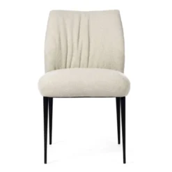 Enora Chaise Mobitec® moderne en tissu et pieds en métal