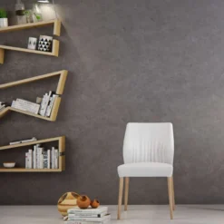 Enora Mobitec® Chaise cocooning en tissu et pieds en bois