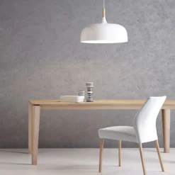 Enora Mobitec® Chaise cocooning en tissu et pieds en bois