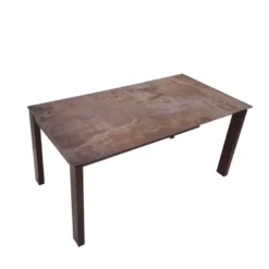 Evento Table rectangulaire extensible avec plateau en dekton et pieds en métal
