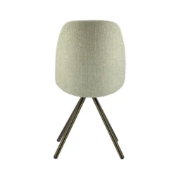 Figaro 2 Chaise moderne pivotante en tissu et pieds métal